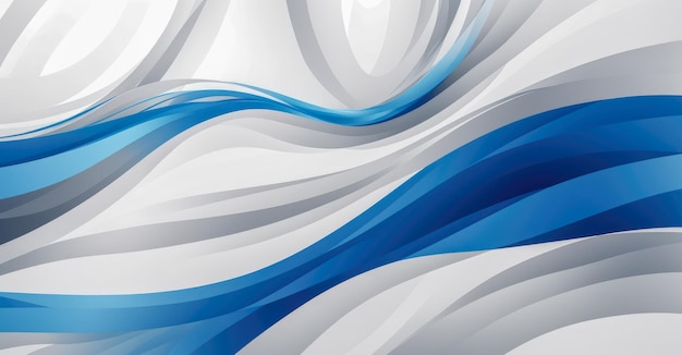 Blue and white abstract wave background Modern Abstract Wavy Background moving lines design element Modern gradient flowing wave lines