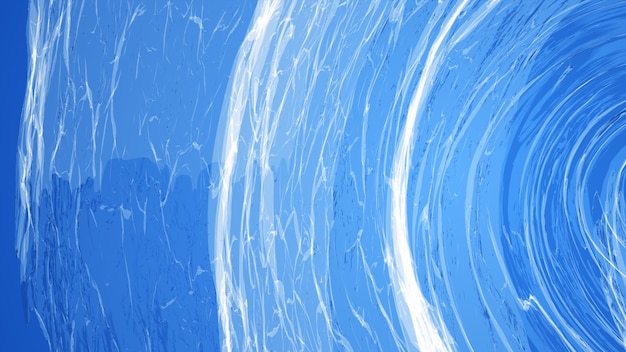 Blue and white background, beautiful vortex