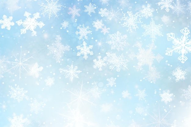 雪花の青と白の背景