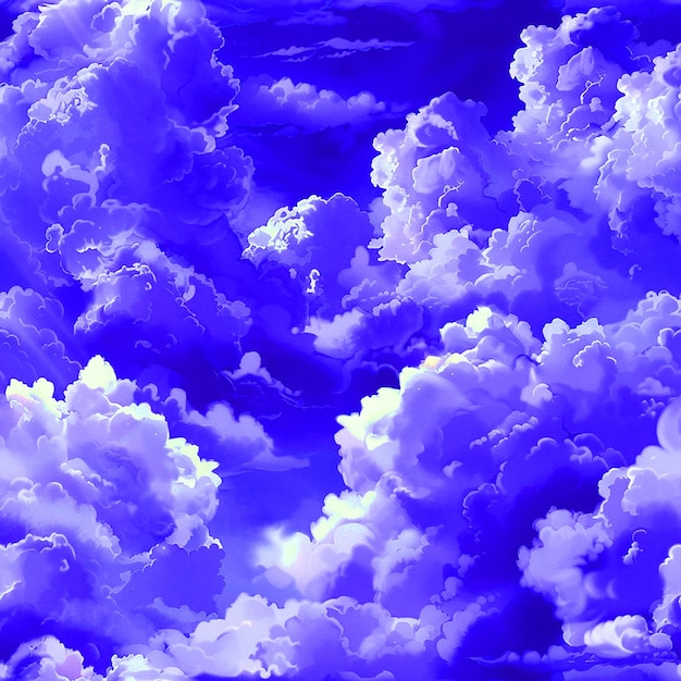 a blue and white cloud that has the word quot puffy quot on it