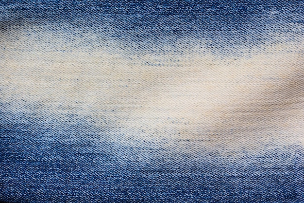 A blue and white fabric with a white stripe.