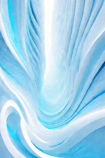 Blue and white flow abstract background