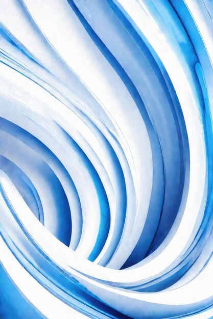 Photo blue and white flow abstract background