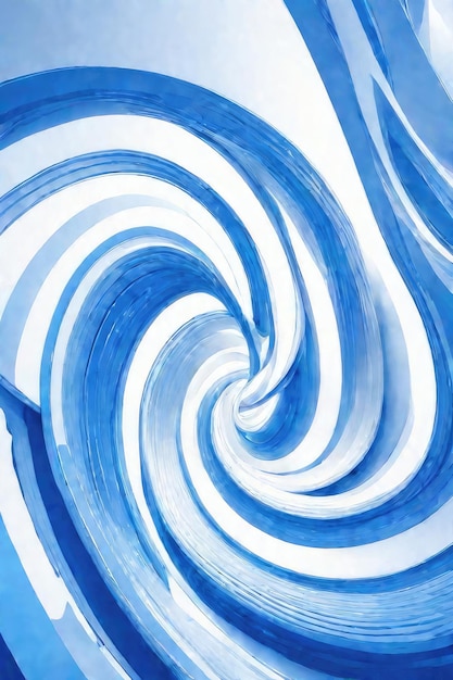 Photo blue and white flow abstract background