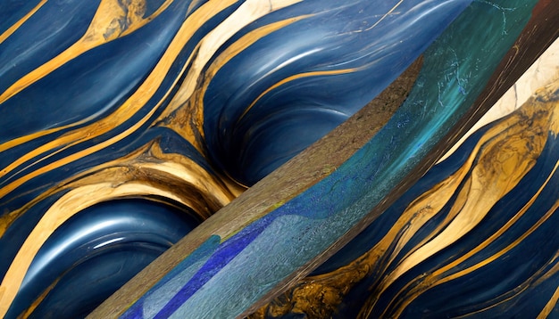 blue  white gold marmor effect texture wallpaper template