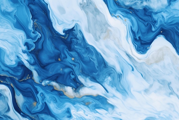 Blue white luxury marble background texture generative ai