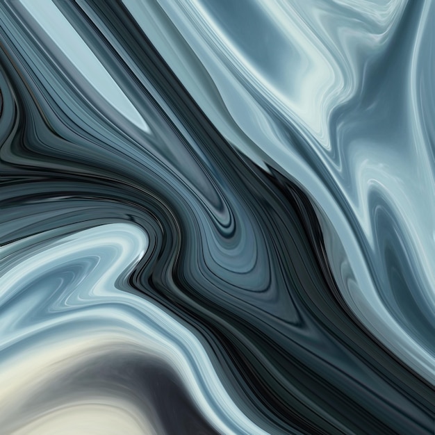 A blue and white marble background with a swirly design.