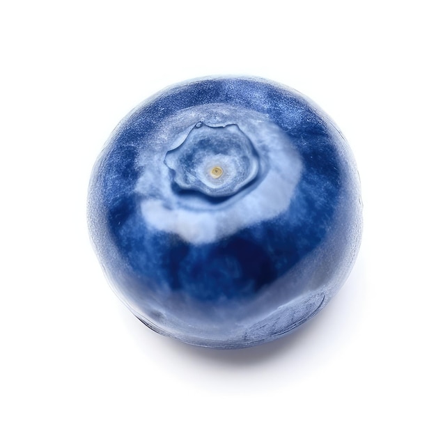 A blue and white object with a blue flower on it