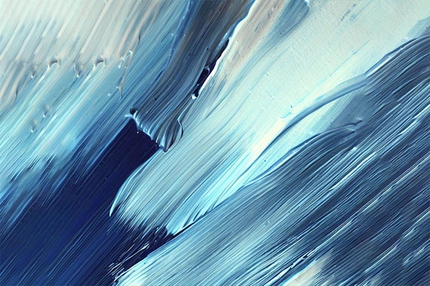 A blue and white painting of a blue and white painting.