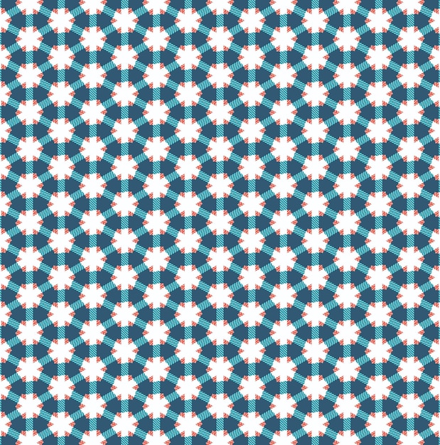 A blue and white pattern with a geometric design.