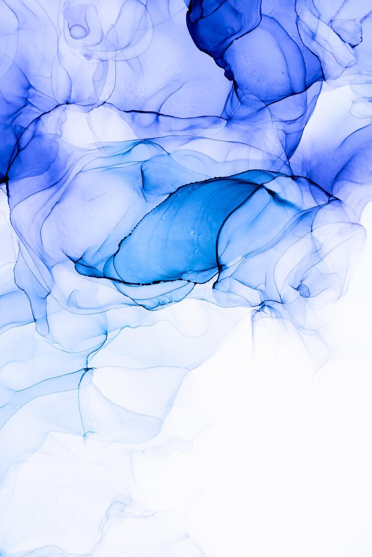 Photo blue and white smoke in the water