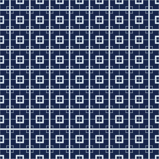 Blue and white squares on a dark blue background.