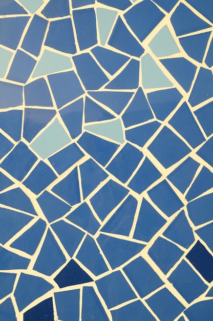 Blue and White Texture Mosaic