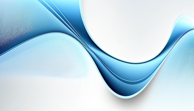 Blue and white wave abstract background Generative AI illustration