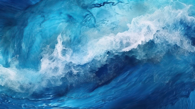 blue and white waves background