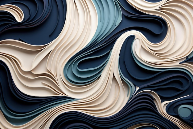 blue and white wavy background