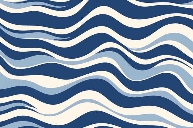 Photo a blue and white wavy lines