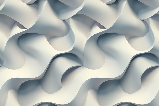 Blue and white wavy pattern creating an illusion of threedimensional movement