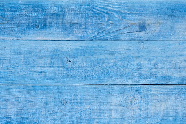 Photo blue whitewashed old wooden background