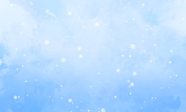 青い冬 雪の背景デザイン