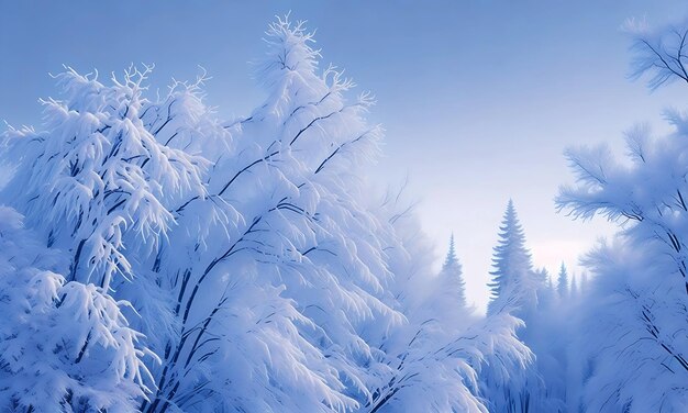 Blue winter background wallpaper Generative Ai