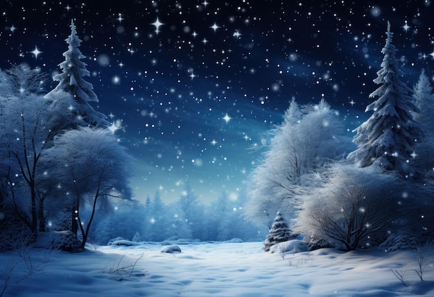 Blue winter background