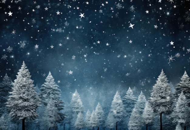 Blue winter background