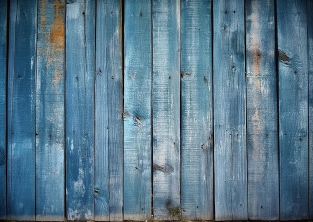 A blue wood wall with the word wood on it