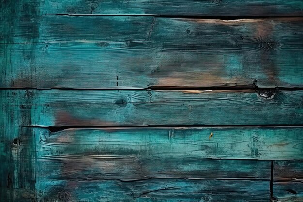 Blue wooden background generative ai