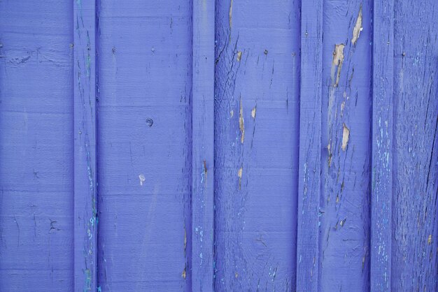 Blue wooden background with old painted boards