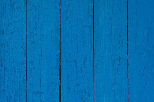 Blue wooden planks