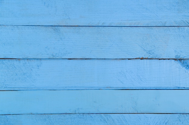 Blue wooden table