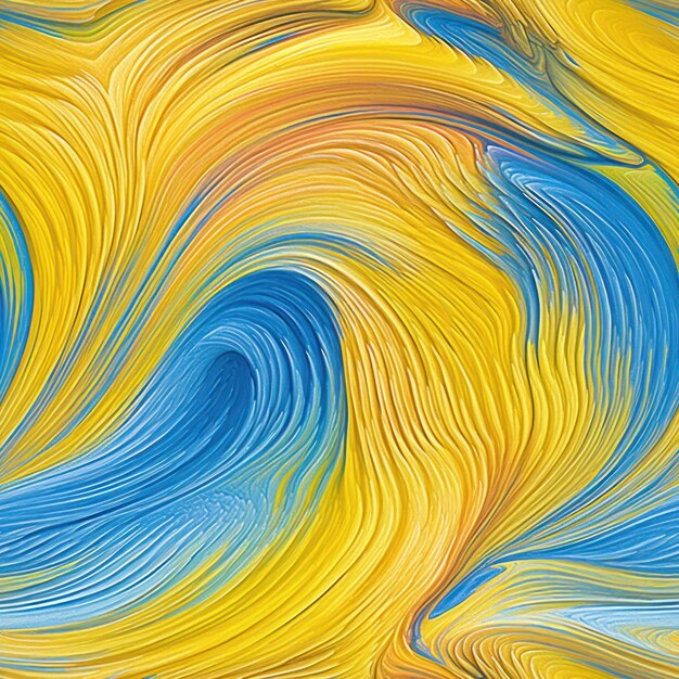 A blue and yellow abstract background with a blue and yellow swirls