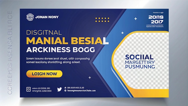a blue and yellow ad for an animal named after an animal