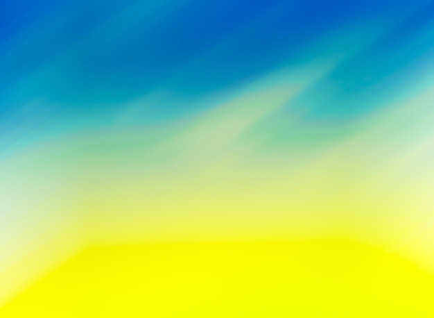 A blue and yellow background with a blue sky and the word love on it.