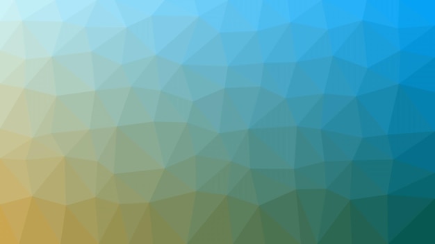 A blue and yellow background with a triangle pattern.