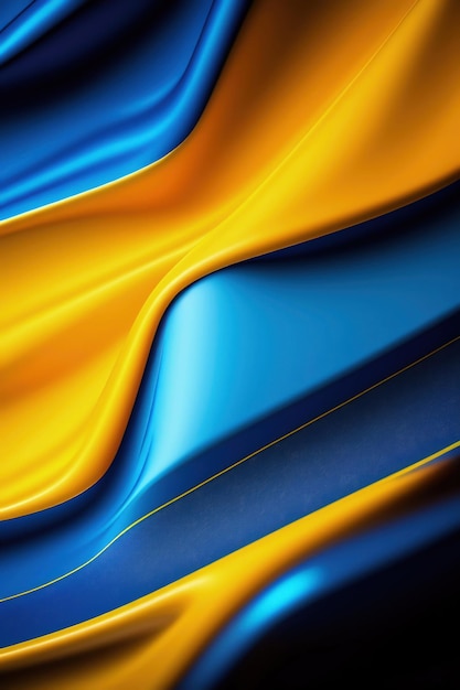 Blue and yellow background with a yellow ribbon best high definition wallpaper