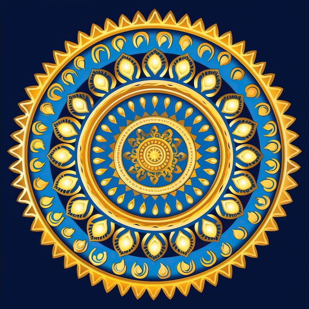 a blue and yellow circle with the words quot sun quot on it