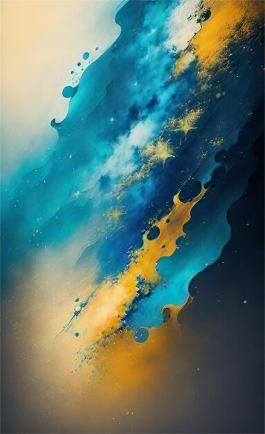 Blue and yellow colour abstract background for cover