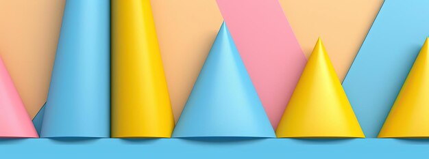 a blue and yellow paper background