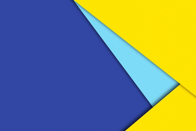 Blue and yellow papercut background