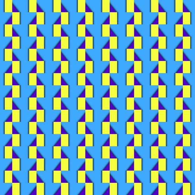 A blue and yellow pattern with a blue background.