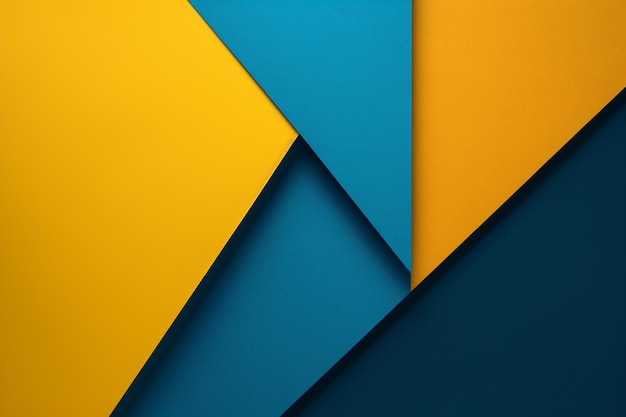 Photo blue and yellow wallpaper with a geometric pattern.