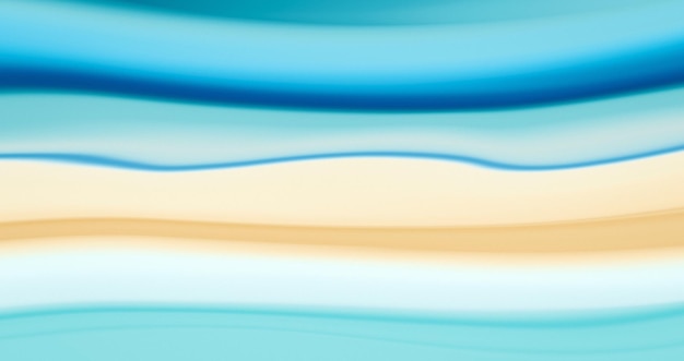 青黄白波抽象的なストライプ背景夏海砂空色パターン バナー