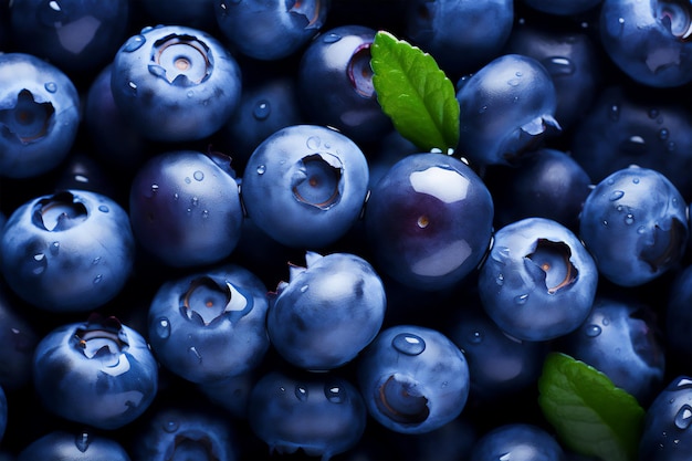 Blueberries background