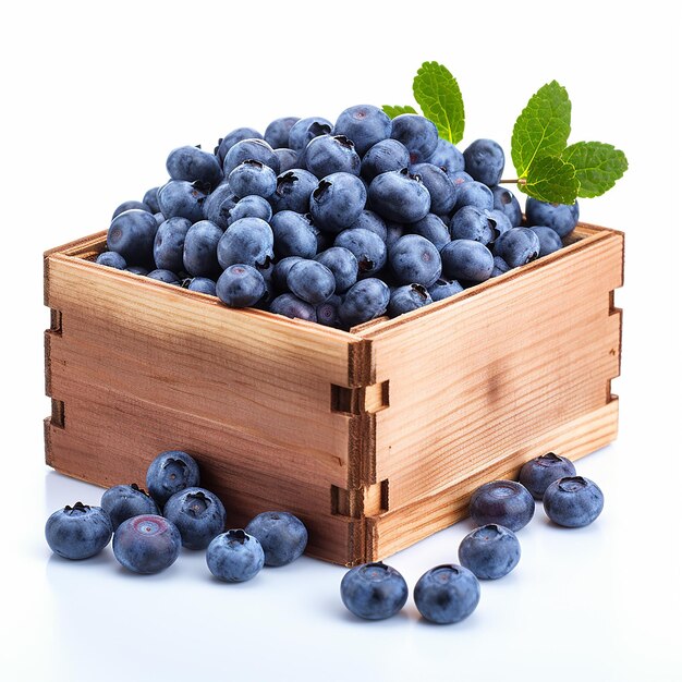 Blueberries in a Crate