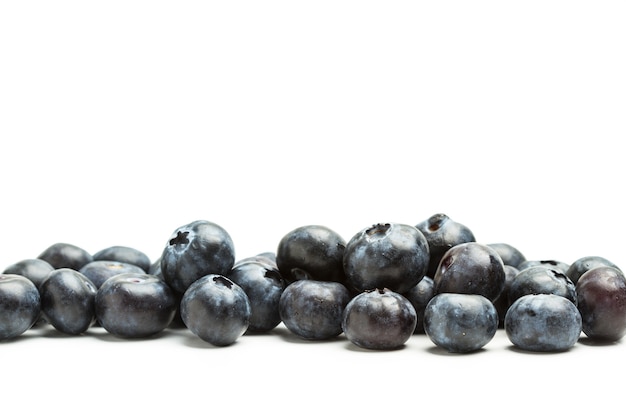 Blueberries isolated on a white background