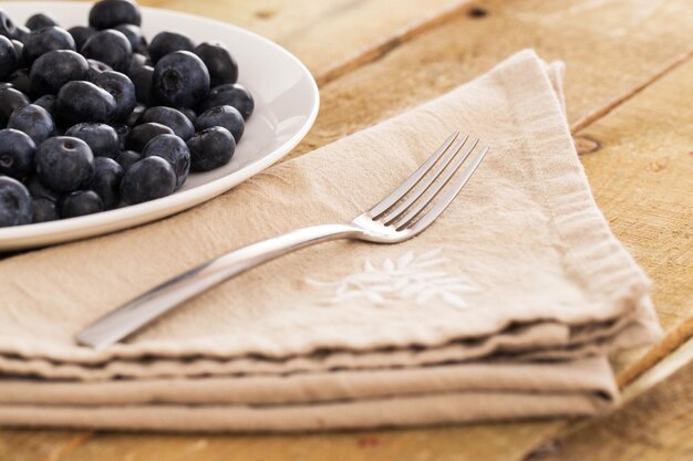 Blueberries on a plate