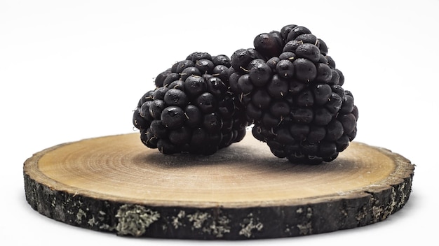 blueberries on a wooden board