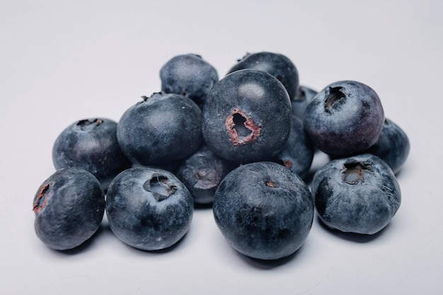 Blueberry berry background Macro Fresh blueberry background Blue blueberries closeup macro